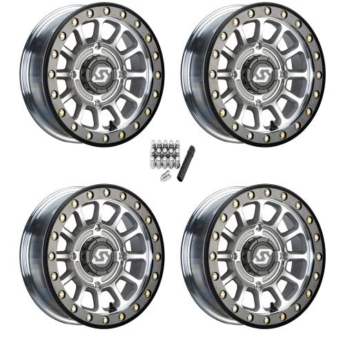 Sedona Sano Cast Machined 14x7 Beadlock Wheels/Rims (Full Set)