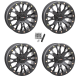 System 3 Offroad SB-4 Matte Black 14x7 Beadlock Wheels/Rims (Full Set)