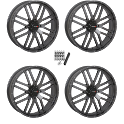 System 3 Offroad ST-3 Gunmetal Grey 24x6.5 Wheels/Rims (Full Set)
