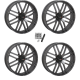 System 3 Offroad ST-3 Gunmetal Grey 24x6.5 Wheels/Rims (Full Set)