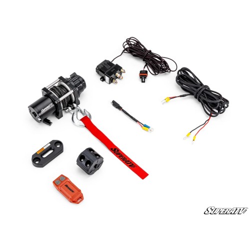 Black Ops 500 lb. UTV & ATV Synthetic Rope Winch