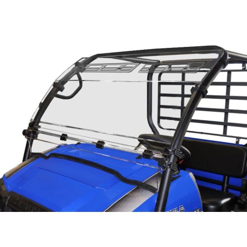 Spike Powersports Kawasaki Mule SX Hinged Windshield W/Upper Vents - Hard Coated