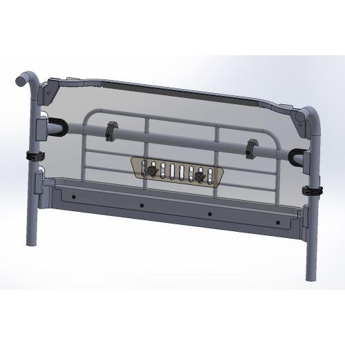 Spike Powersports Kawasaki Mule Pro-MX Rear Tinted/Vented Windshield