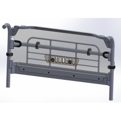 Spike Powersports Kawasaki Mule Pro-MX Rear Vented Windshield Spike Powersports Kawasaki Mule Pro-MX Rear Vented Windshield