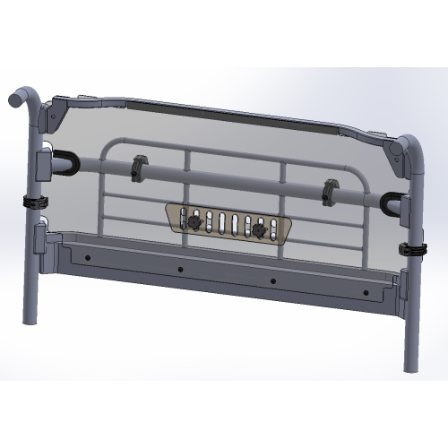 Spike Powersports Kawasaki Mule Pro-MX Rear Vented Windshield