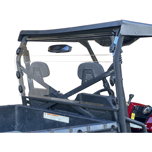 Spike Powersports Polaris Ranger Full-Size (Round Tubing) Rear Windshield -w/Vent