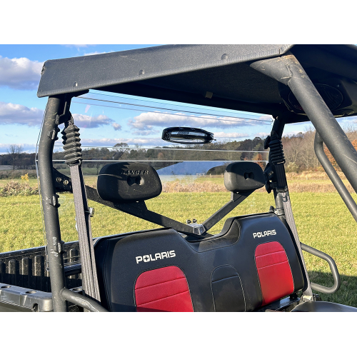 Spike Powersports Polaris Ranger Full-Size (Round Tubing) Rear Windshield -w/Vent