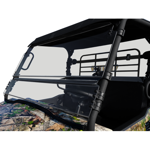 Direction 2 Inc- Kawasaki Mule Pro-MX Full-Tilting Windshield - Hard Coated