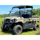 Direction 2 Inc- Kawasaki Mule Pro-MX Full-Tilting Windshield - Hard Coated