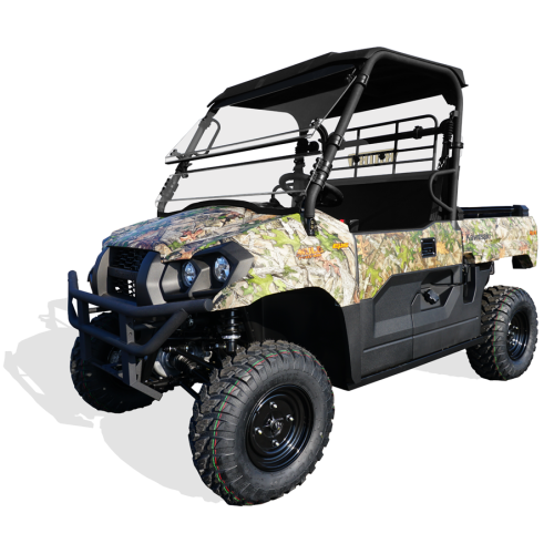 Direction 2 Inc- Kawasaki Mule Pro-MX Full-Tilting Windshield - Hard Coated