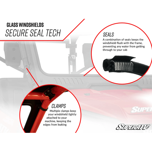 Yamaha Wolverine X4 850 Glass Windshield