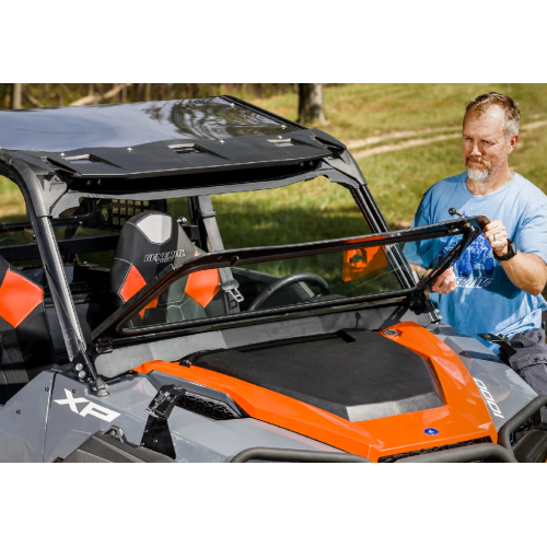 Polaris General XP 1000 Flip-Down Glass Windshield