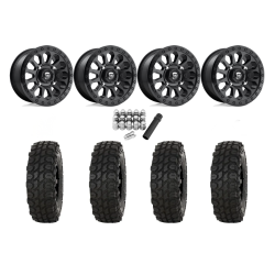 High Lifter XComp ATR 28x10-14 Tires on Fuel Vector Matte Black Wheels High Lifter XComp ATR 28x10-14 Tires on Fuel Vector Matte Black Wheels