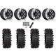 System 3 XT400W 30x12-15 Tires on Fuel Hardline Gloss Black Milled (15x10) Beadlock Wheels