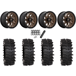 System 3 XT400W 30x12-15 Tires on Fuel Runner Matte Bronze (15x10) Wheels