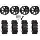 System 3 XT400W 30x12-15 Tires on MSA M33 Clutch Satin Black (15x10) Wheels