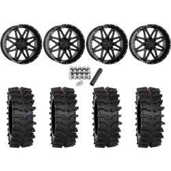 System 3 XT400W 35x12-20 Tires on ST-7 Gloss Black (20x9) Wheels