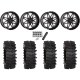System 3 XT400W 35x12-20 Tires on ST-7 Gloss Black Milled (20x9) Wheels
