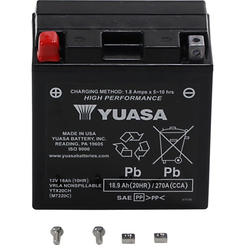 Yuasa YTX20CH Factory Activated AGM Battery Yuasa YTX20CH Factory Activated AGM Battery