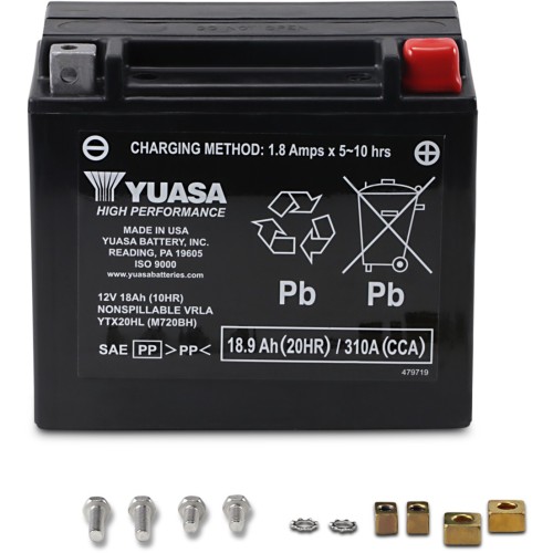 Yuasa YTX20HL Factory Activated AGM Battery Yuasa YTX20HL Factory Activated AGM Battery