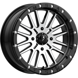 MSA M37 Brute Beadlock Gloss Black Machined 18x7 Wheel/Rim MSA M37 Brute Beadlock Gloss Black Machined 18x7 Wheel/Rim