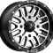 MSA M38 Brute Gloss Black Machined 15x7 Wheel/Rim