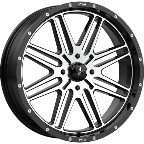 MSA M38 Brute Machined 22x7 Wheel/Rim