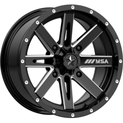 MSA M41 Boxer Gloss Black Milled 15x7 Wheel/Rim MSA M41 Boxer Gloss Black Milled 15x7 Wheel/Rim