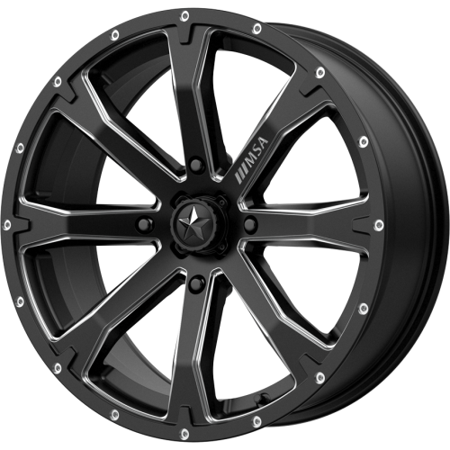 MSA M42 Bounty Satin Black 14x7 Wheel/Rim