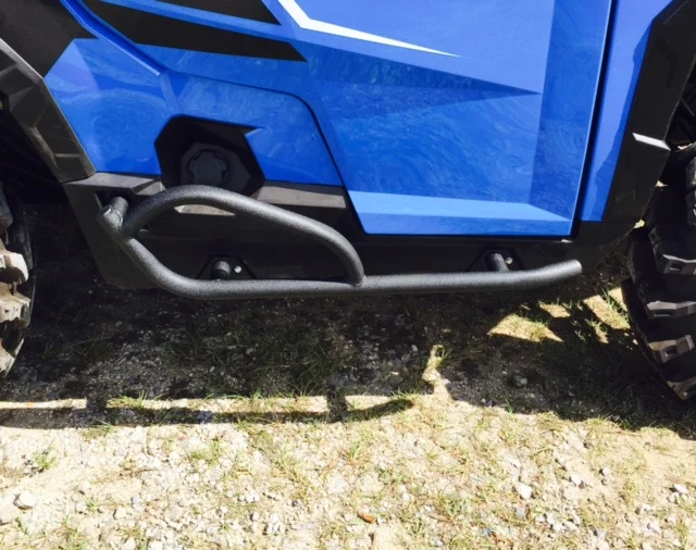 Wild Boar black powder coated rock guards nerf bars for Polaris General 1000
