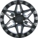 Sedona Split 6 Black Machined 14x7 Beadlock Wheel/Rim
