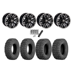 Sedona Coyote 25x8-12 Tires on Moose 112X Black Wheels