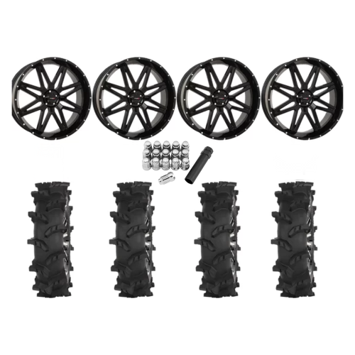 High Lifter Outlaw Max 37x10-24 Tires on ST-7 Gloss Black (24x9) Wheels High Lifter Outlaw Max 37x10-24 Tires on ST-7 Gloss Black (24x9) Wheels