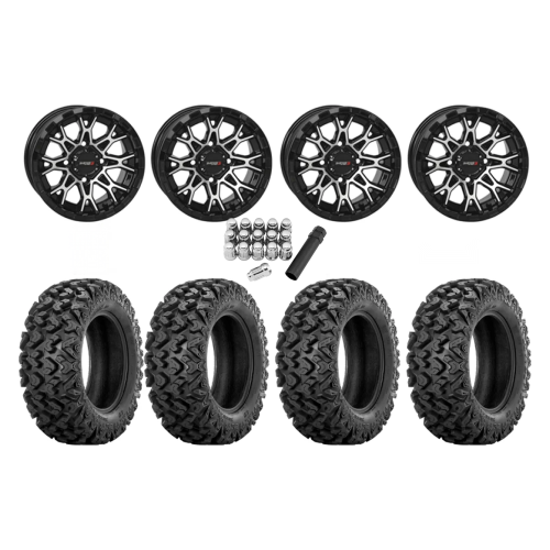 Sedona Rip Saw RT (2) 25x8x12 (2) 25x10x12 Tires on System 3 ST-6 Machined Wheels Sedona Rip Saw RT (2) 25x8x12 (2) 25x10x12 Tires on System 3 ST-6 Machined Wheels