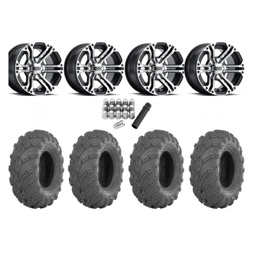 ITP Mud Lite XL 28x10-12 Tires on SS212 Machined Wheels ITP Mud Lite XL 28x10-12 Tires on SS212 Machined Wheels