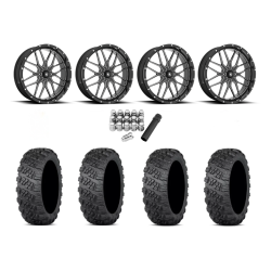 ITP Versa Cross V3 Tires 28x10-18 on MSA M45 Portal Milled Wheels ITP Versa Cross V3 Tires 28x10-18 on MSA M45 Portal Milled Wheels