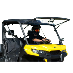 Can-Am Defender Scratch Resistant Flip Windshield