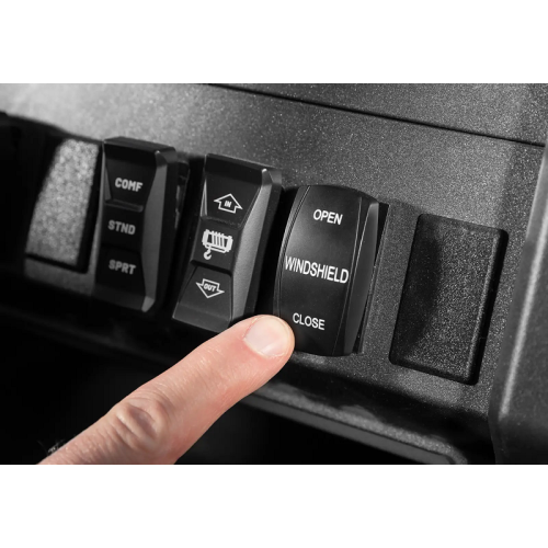 Polaris Xpedition MaxDrive Power Flip Windshield Polaris Xpedition MaxDrive Power Flip Windshield