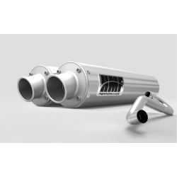 Can-Am Maverick X3 / MAX (2017-2022) HMF Performance Series - Dual Full Turbo Back Exhaust
