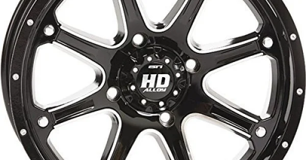 Sti 200 Rim STI HD4 Gloss Black/Machined 20x7 Wheel/Rim