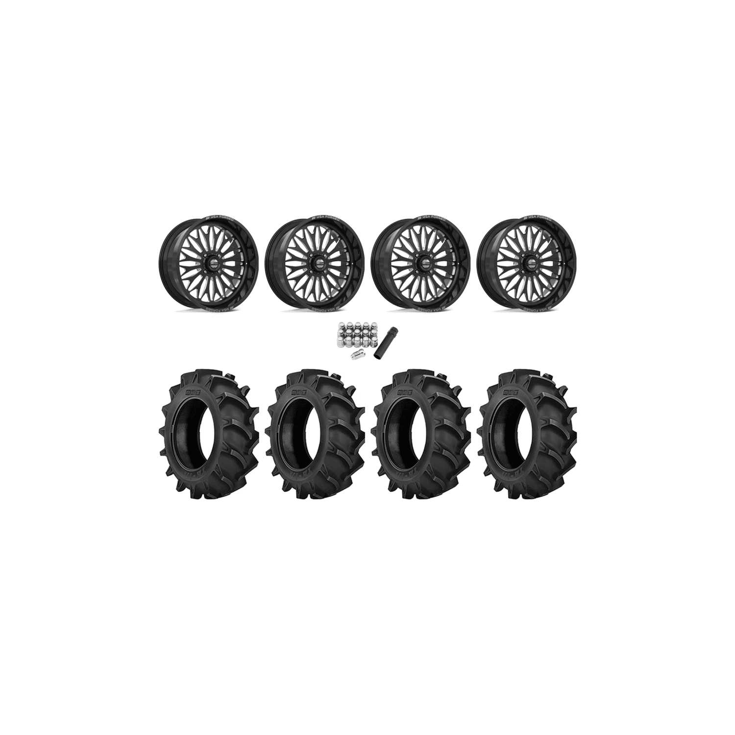 BKT TR-171 Tires on MSA Milled Forged Wheels