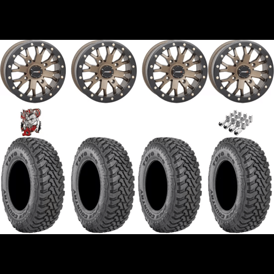 Toyo Open Country SxS M/T 35-9.5-R15 Tires on ST-3 Bronze Wheels