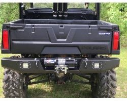 Polaris Ranger Mid Size 570 Rear Bumper with lights & Winch Mount All Years
