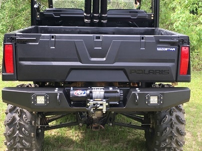POLARIS RANGER MID-SIZE REAR BUMPER WITH LIGHTS & WINCH MOUNT