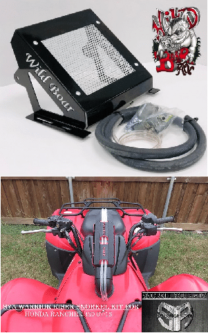 Honda Rancher 420 Radiator Relocation Kit and  Snorkel Combo Kit 2007-2013