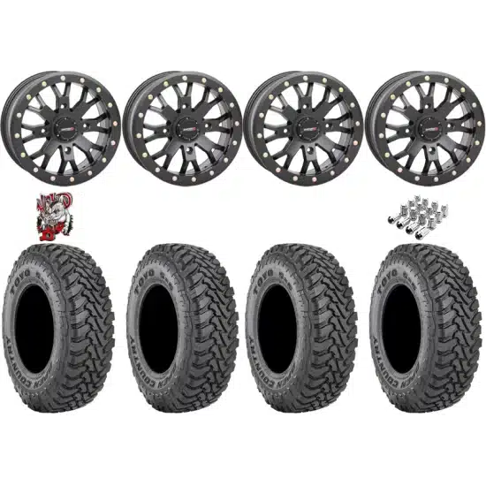 Toyo Open Country SxS M/T 35-9.5-R15 Tires on ST-3 Matte Black Wheels